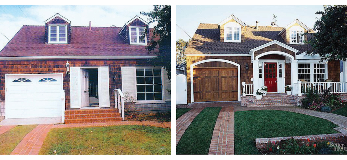 home with exterior renovations