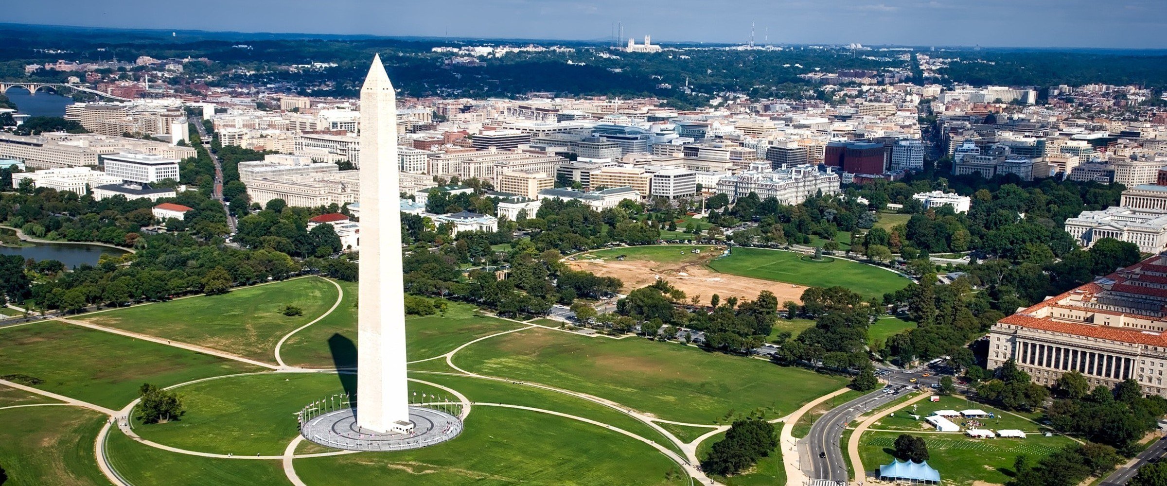 landscape view of Washington DC