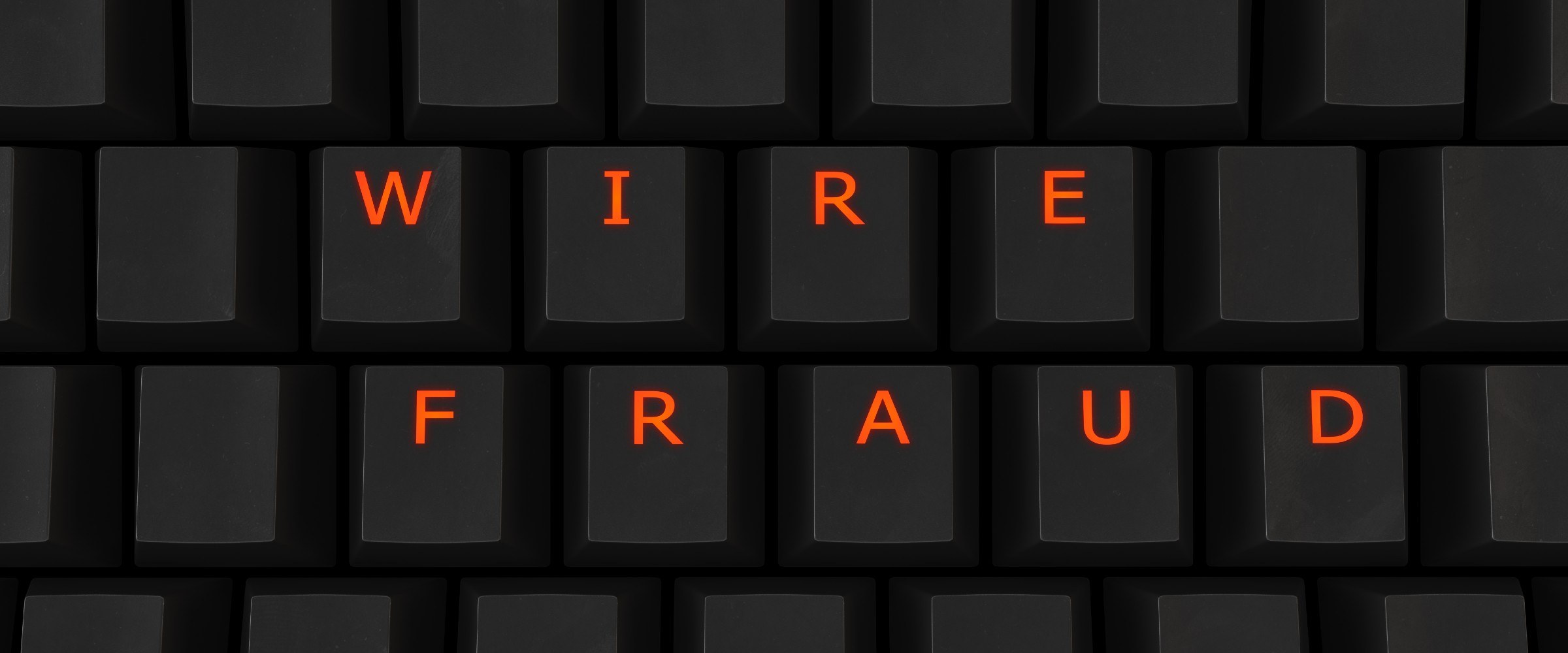 keyboard with wire fraud 